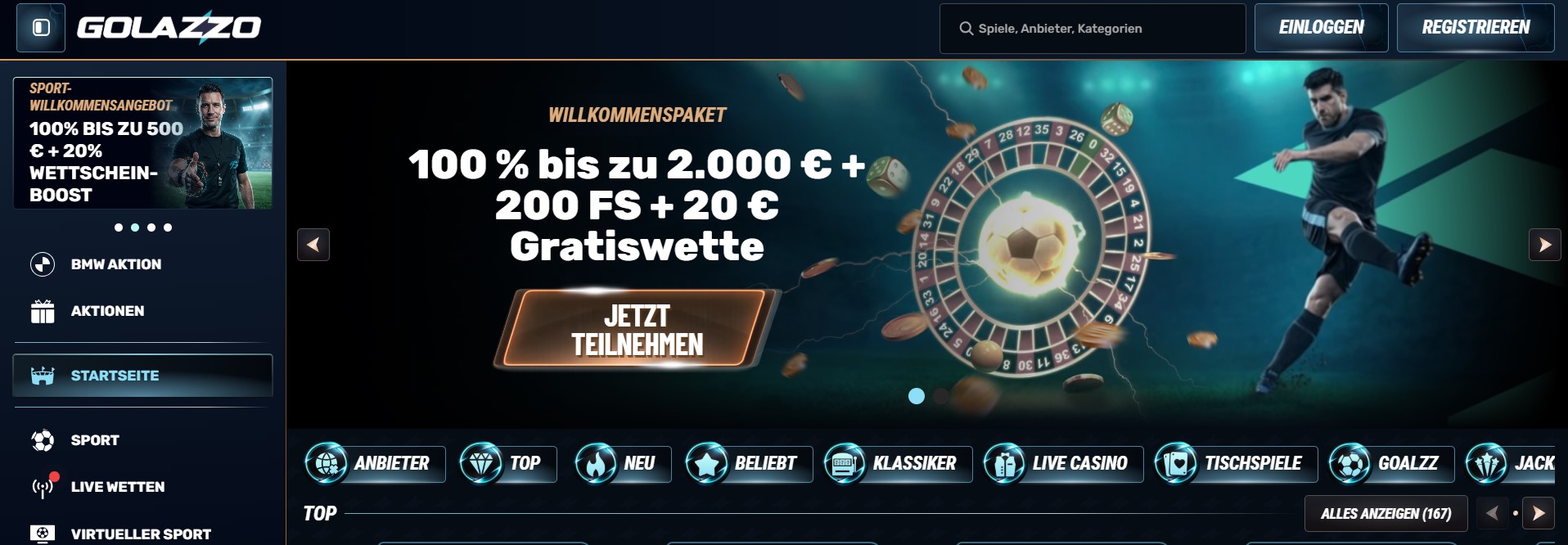 golazzo online casino deutschland